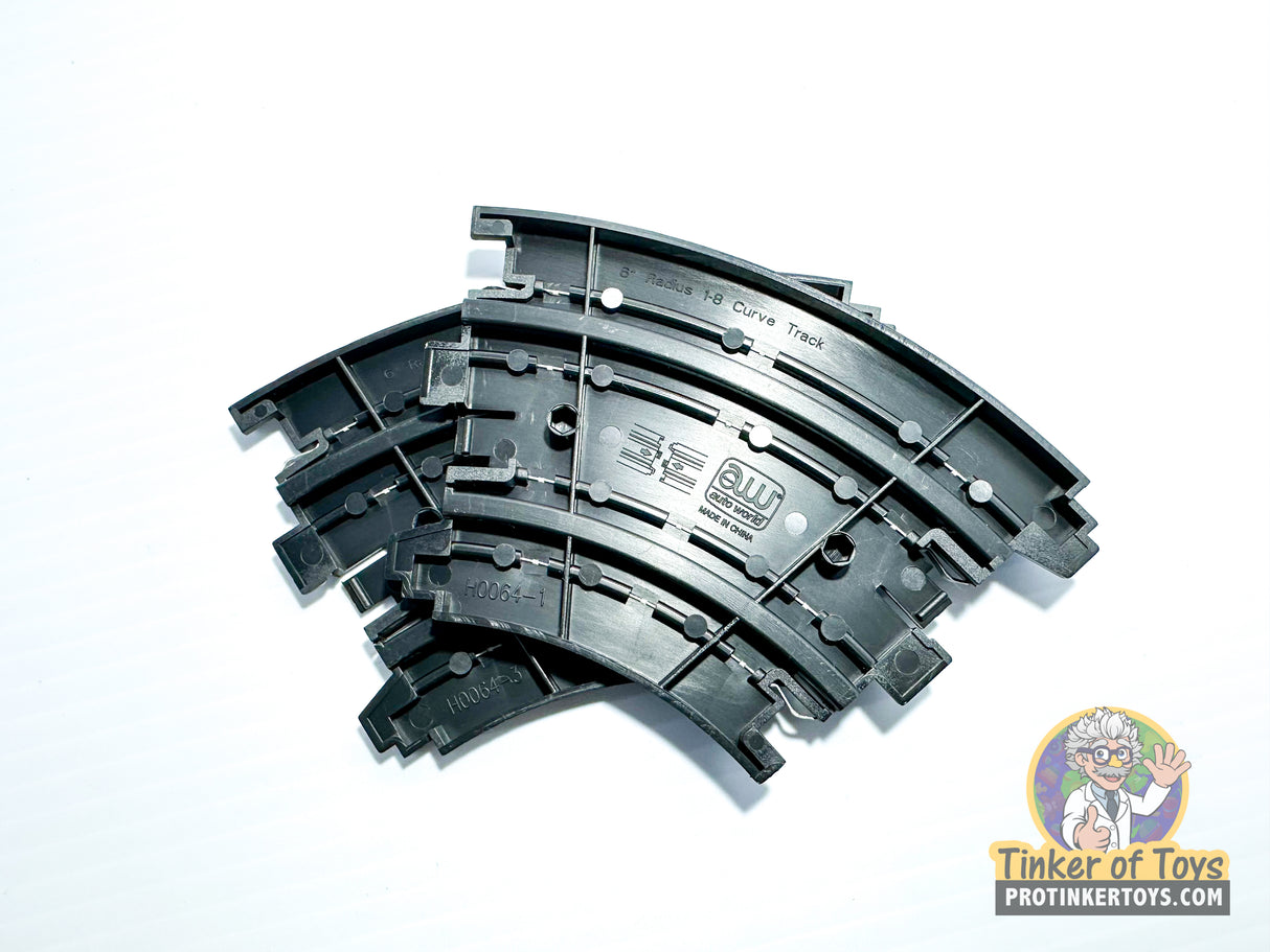 6" Radius 1-8 Curve Track 2 Pack | H0064 | Auto World