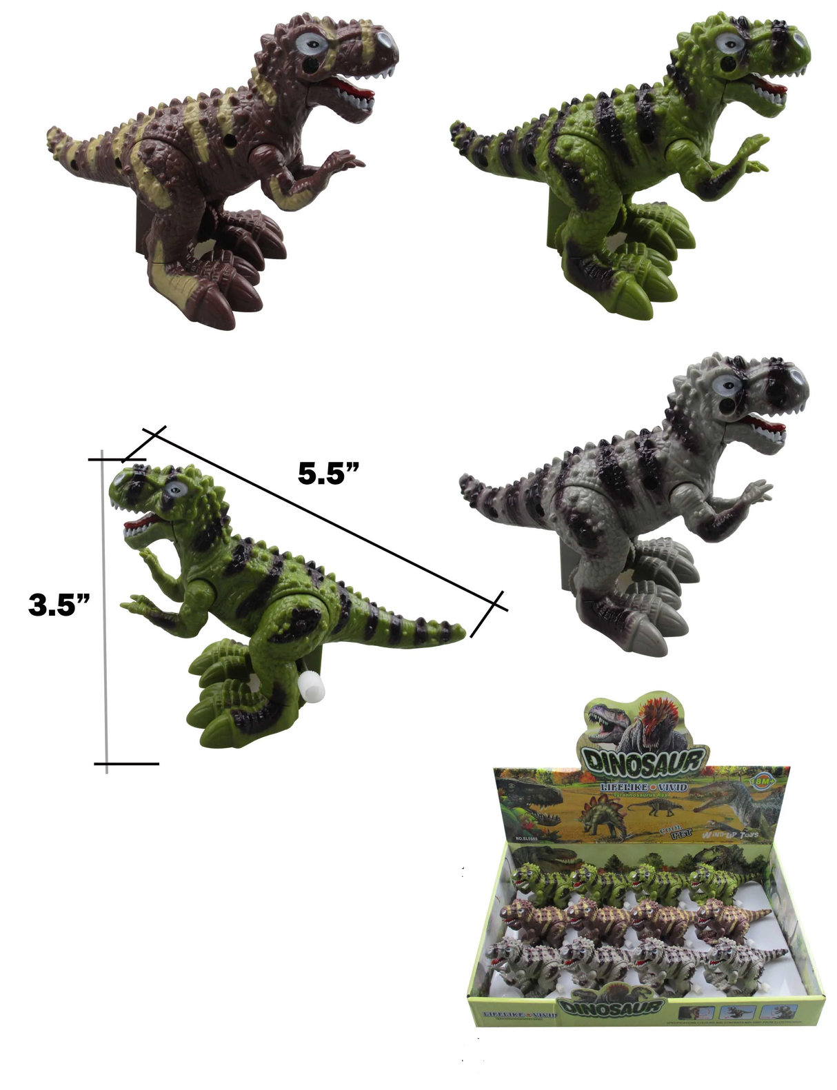 6" W/U WALKING TYRANNOSAURUS REX | 87016 | BVP