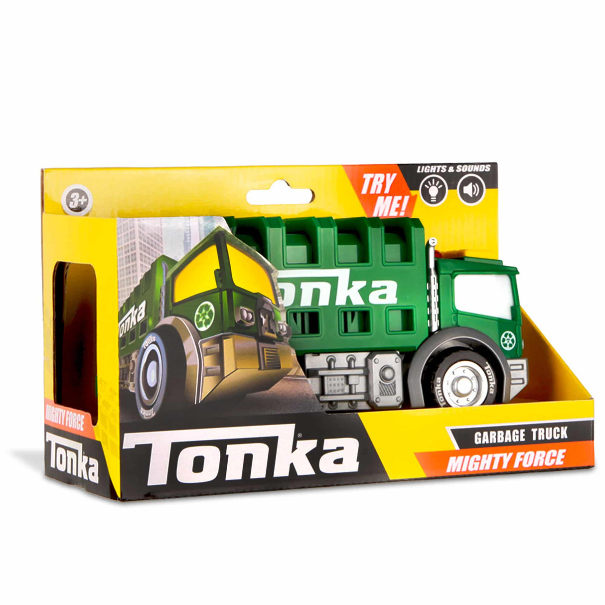 Toy truck set: Garbage truck and construction vehicle for play for Schylling 6000