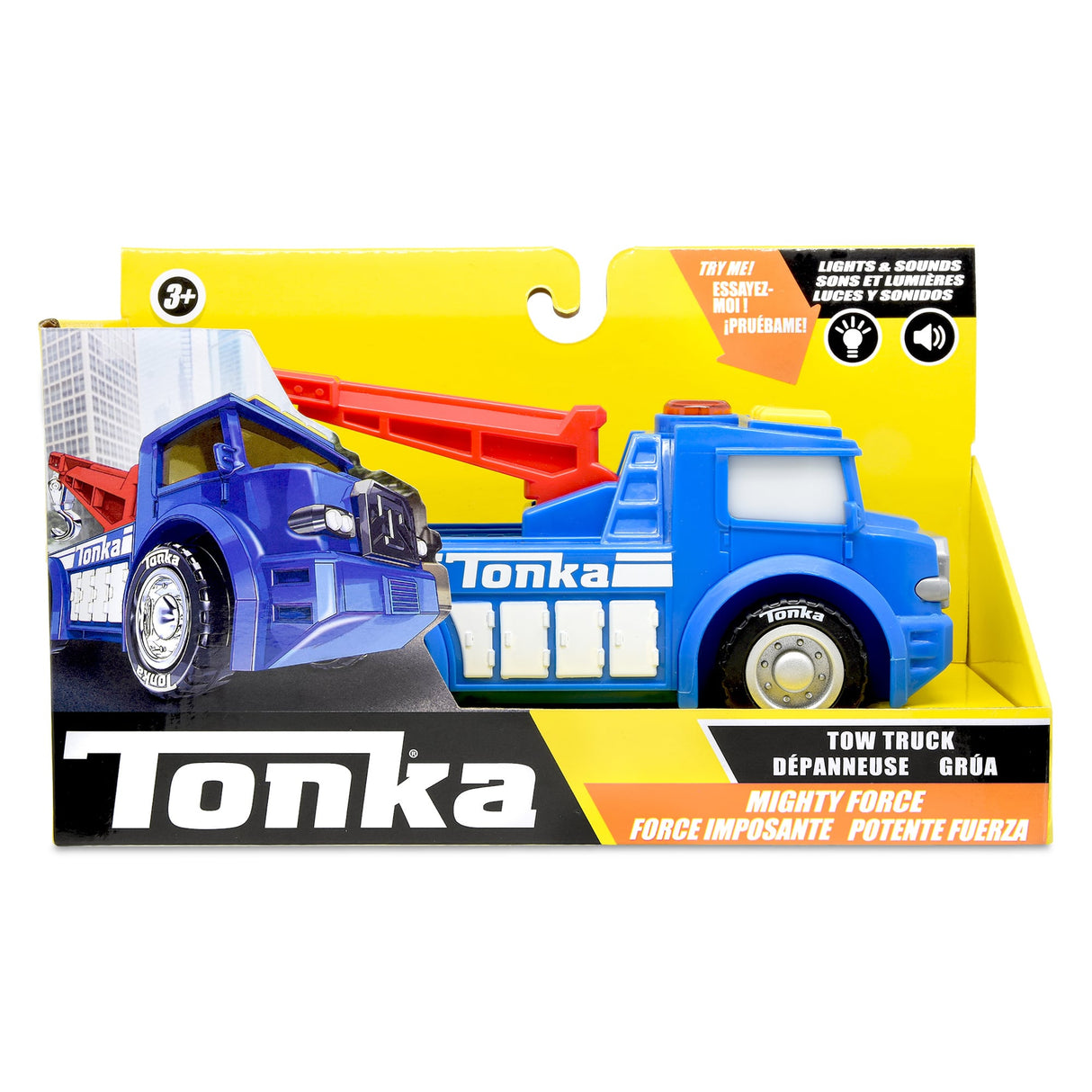 Toy truck set featuring a tow truck and crane, ready for play for Schylling 6000