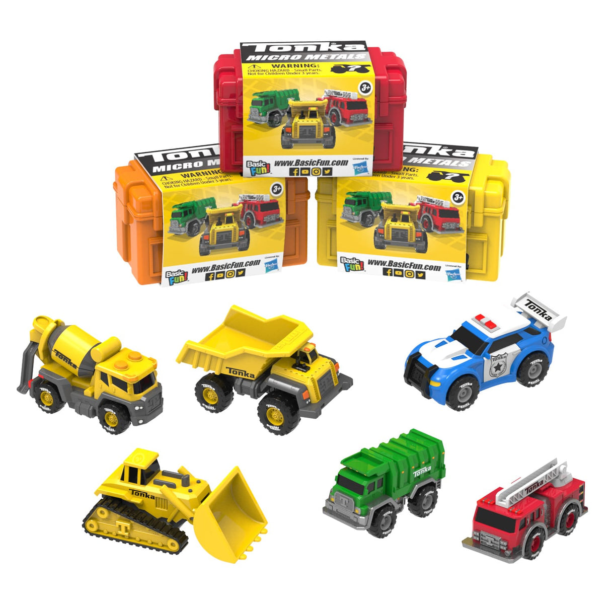 Assortment of toy construction and vehicle sets for Schylling 6040