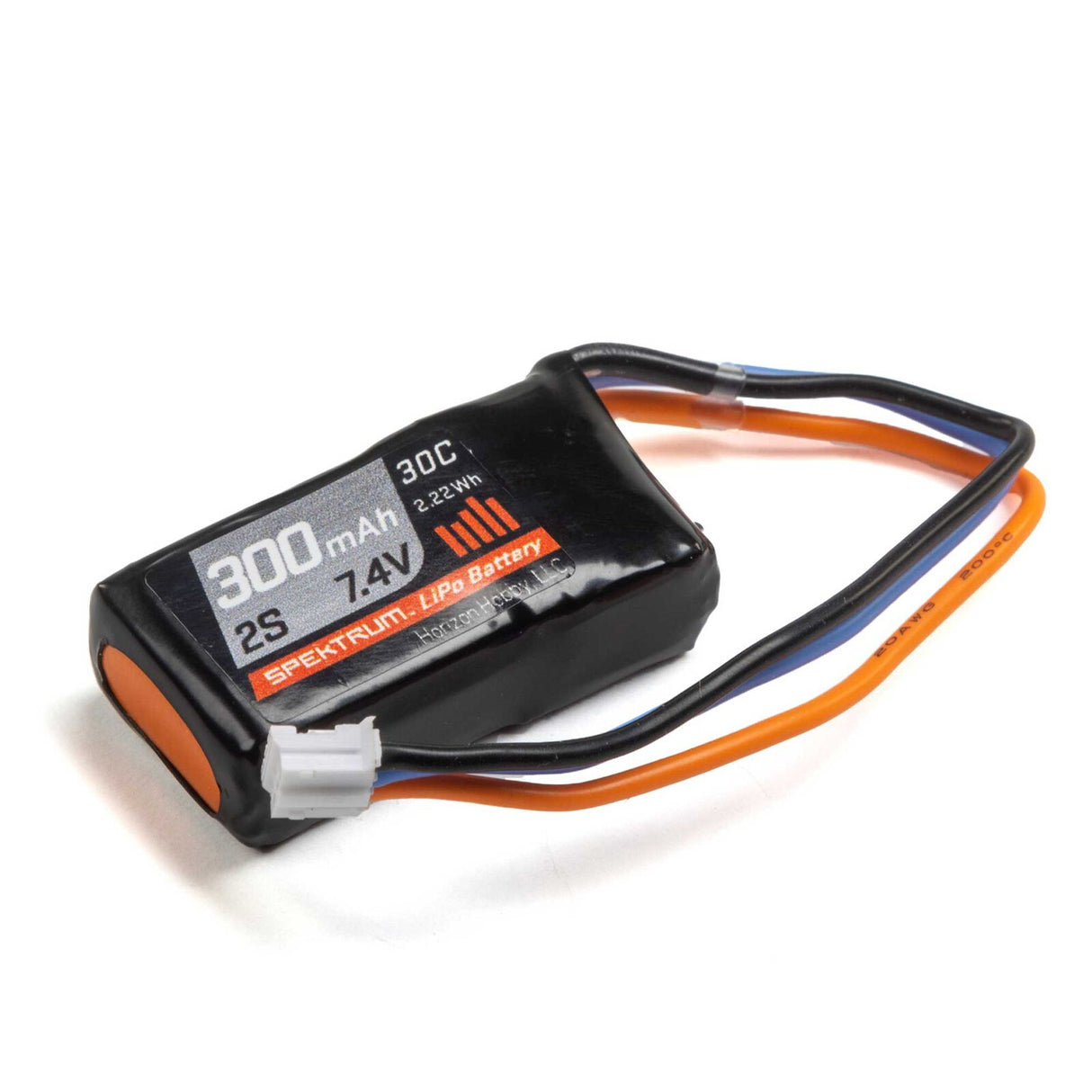 7.4V 300mAh 2S 30C LiPo Battery: PH | SPMX3002S30 | Spektrum