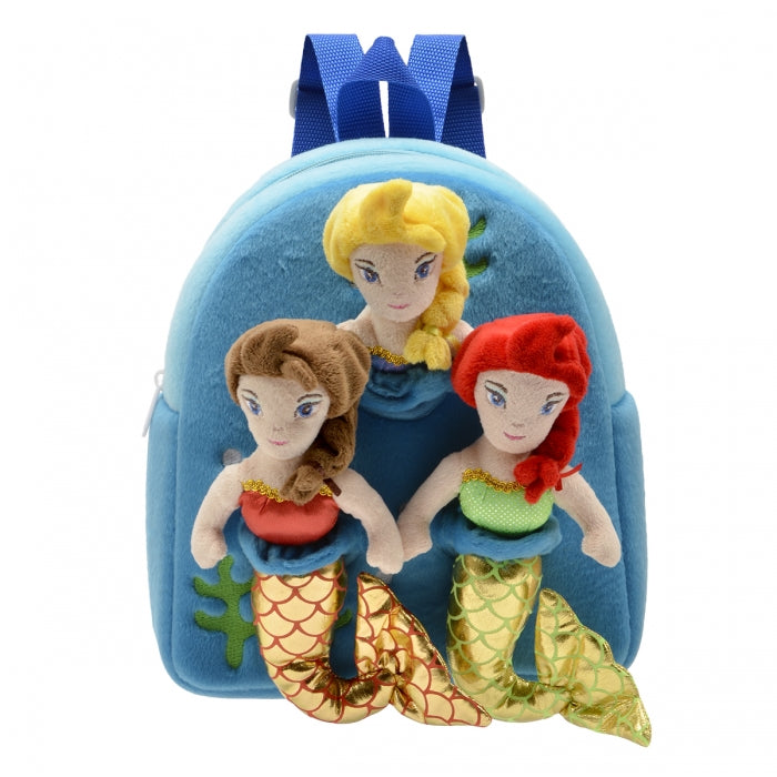 Mermaid backpack featuring Ariel, blonde, and red mermaid characters for Unipak 17177MM