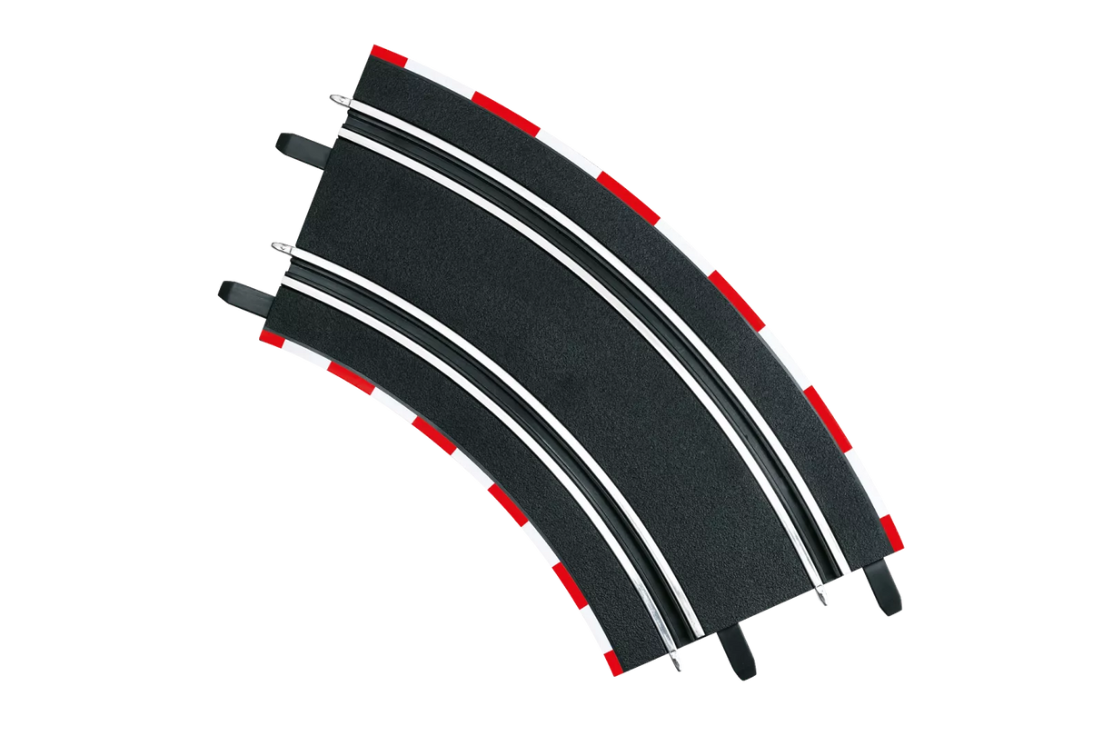 Curved racetrack section for model cars, 2/45° angle for Carrera Go 20061617