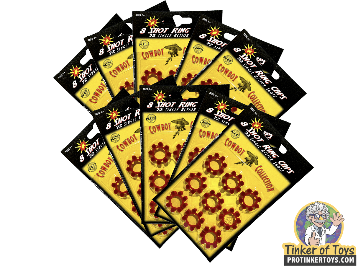 8 Shot Ring Caps 72 Single Action Shots | 913 | Parris Toys