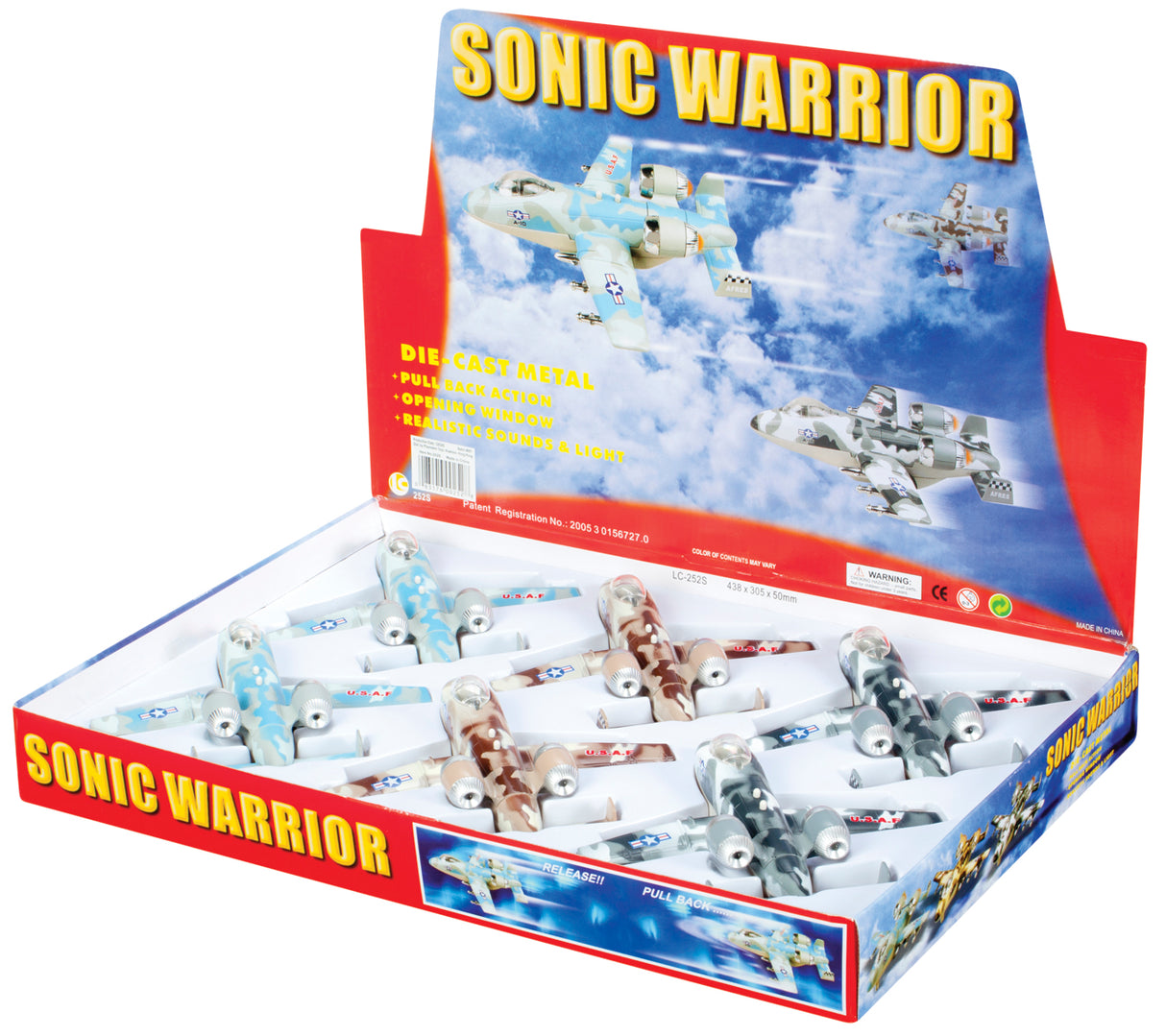 Toy set with die-cast metal jets for play for Toy Smith 8094