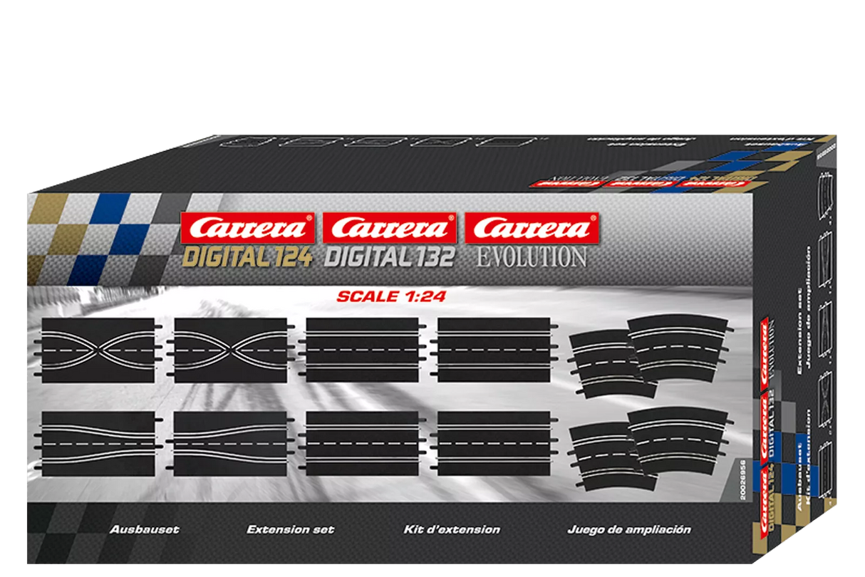 Track expansion set pieces for model racing, scale 1:24 for Carrera 20026956