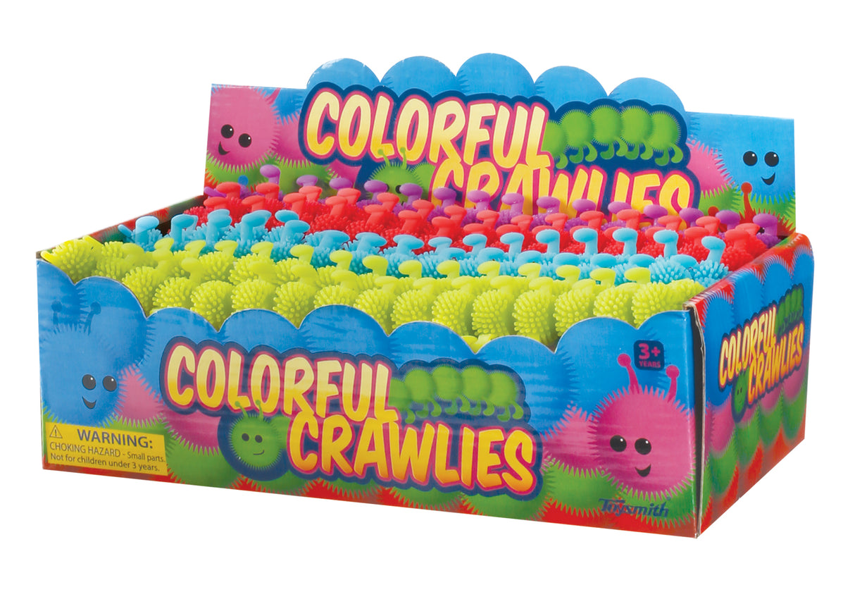 Toy box filled with colorful, squishy, crawling toys for play for Toy Smith 8524