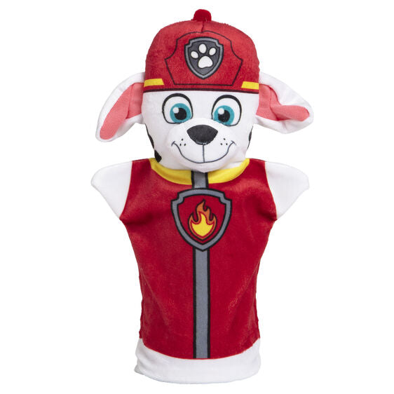 Red rescue pup hand puppet with firefighter gear for Melissa and Doug 33269