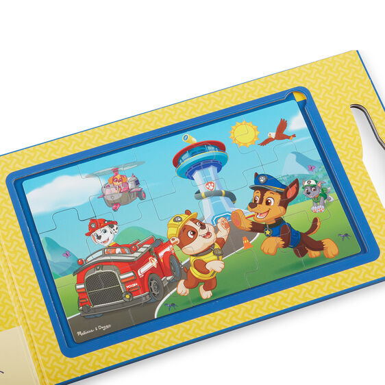 PAW Patrol puzzle featuring pups and vehicles in a bright, colorful scene for Melissa and Doug 33262