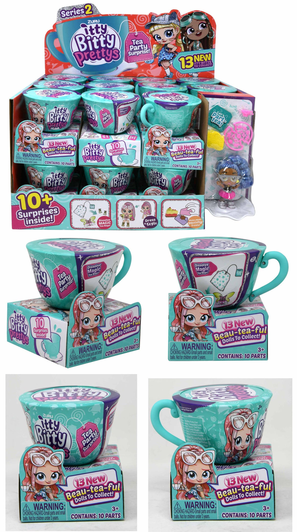 Zuru Itty Bitty Pretty's Small Tea Cup Tea Party | 9704 | Mattel