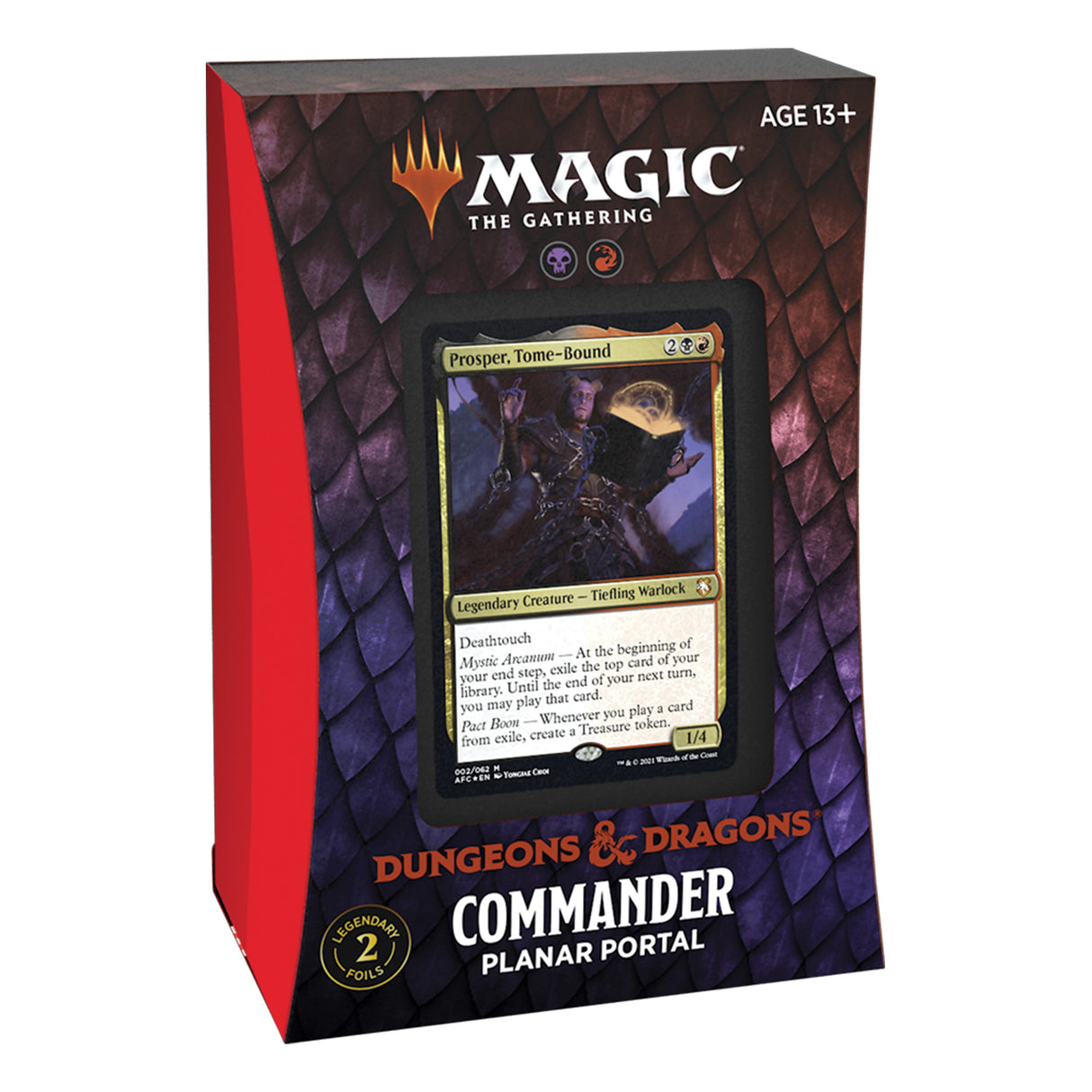 Magic: The Gathering Commander deck box featuring Proser, Tome-Bound card art for C87490000