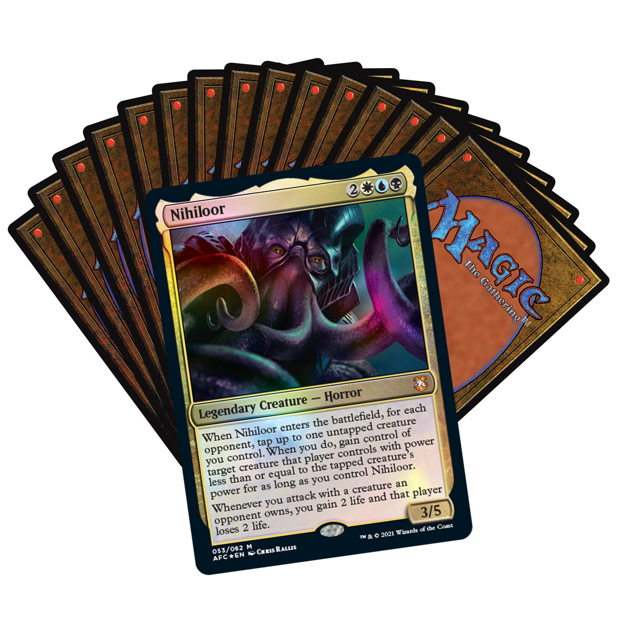 Nihiloor, a legendary blue creature card, with stats 2/6 for Magic The Gathering C87490000