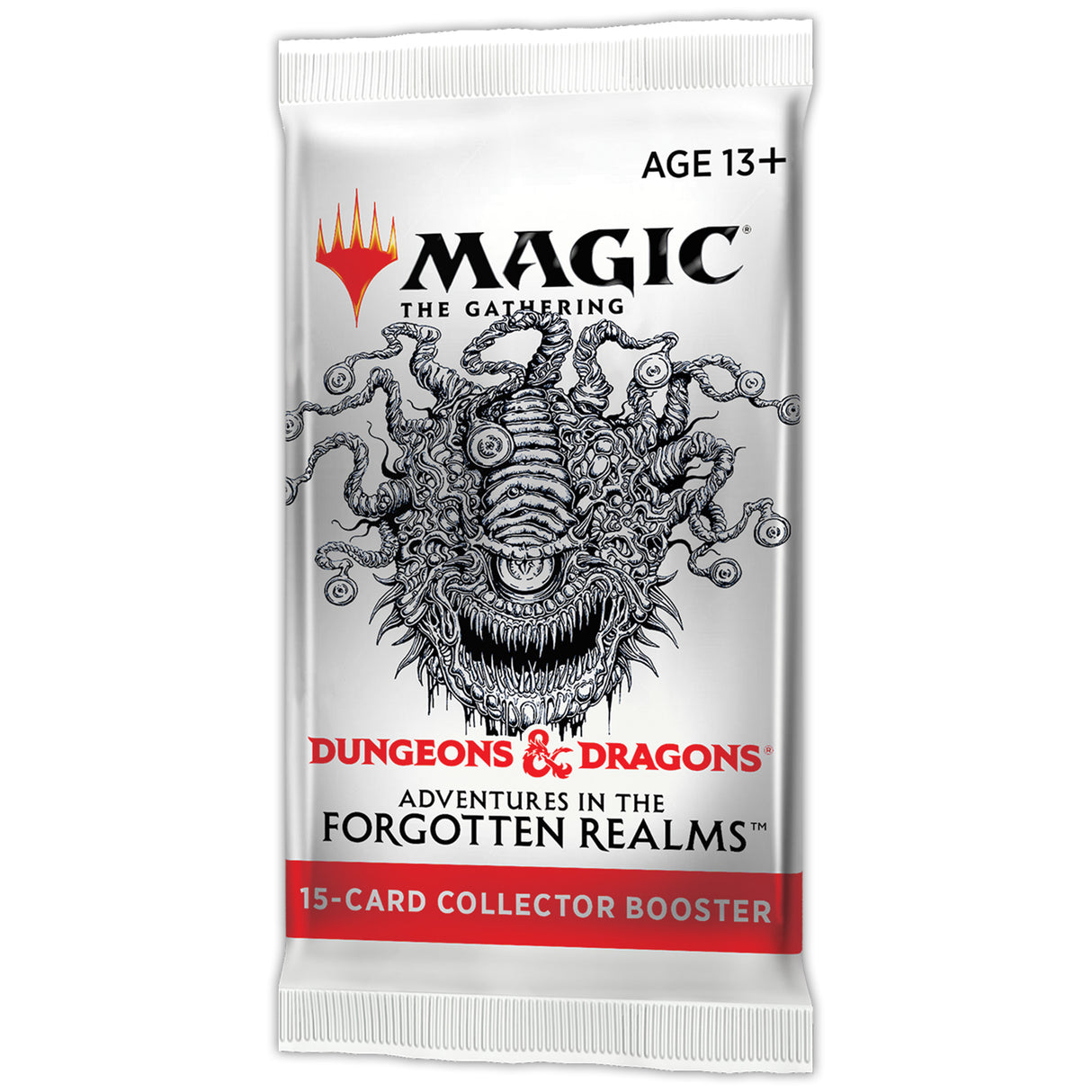 Magic: The Gathering booster pack for Adventures in the Forgotten Realms, front view