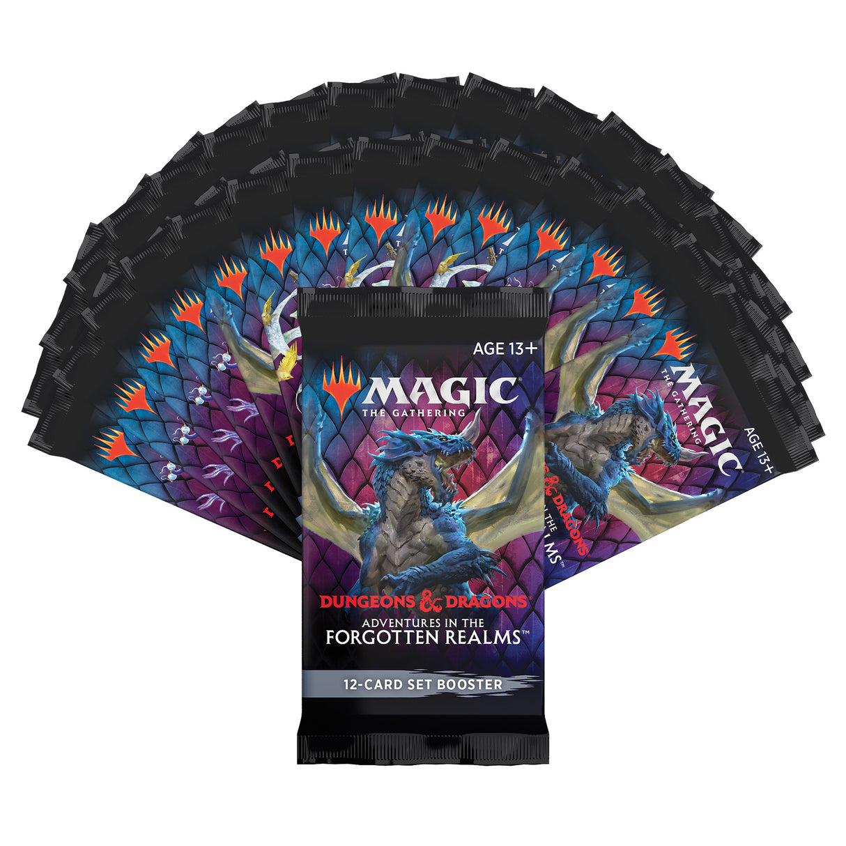 Set booster pack for Magic: The Gathering, featuring Forgotten Realms art for C87550000