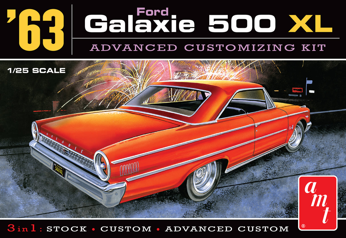1963 Ford Galaxie 500 XL 1:25 Scale Model Kit | AMT1186 | AMT