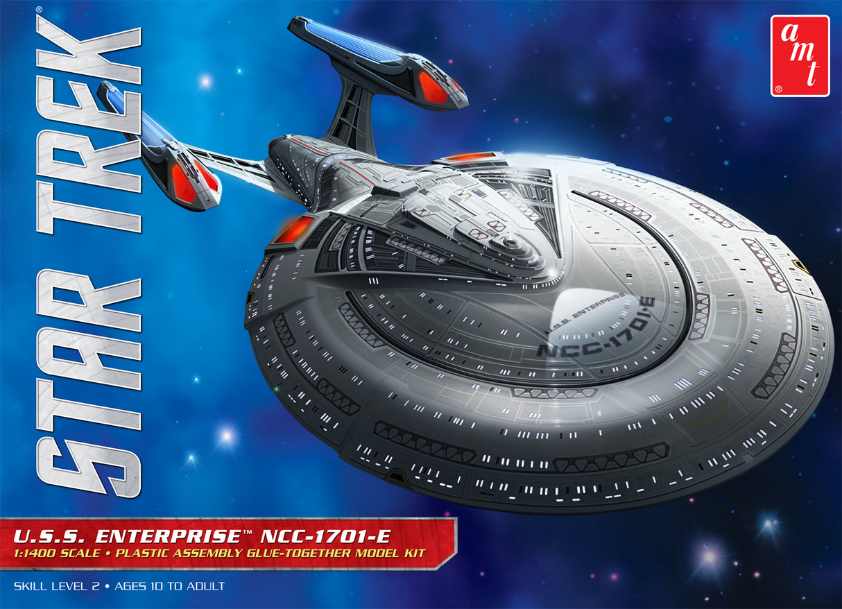 USS Enterprise NCC-1701-E 1:1400 Scale Model Kit 853 by AMT