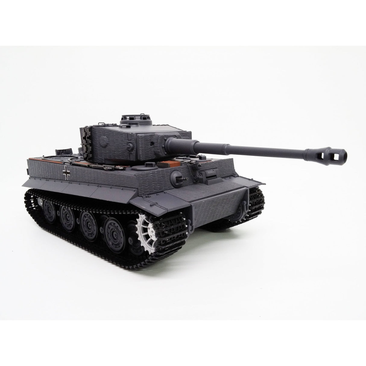 Scale model of a Tiger I tank, black plastic, detailed replica for IMEX TAG12022