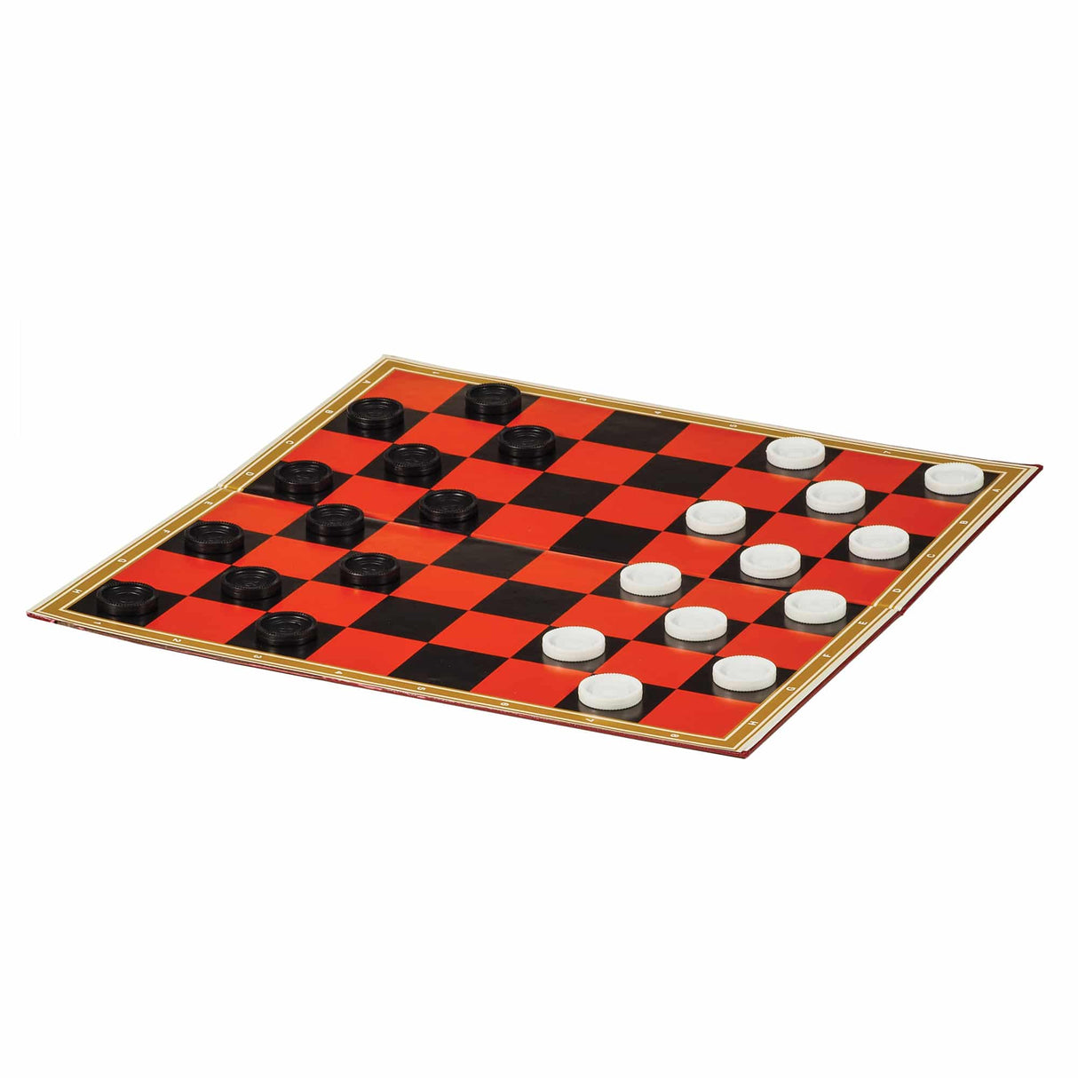 Black and red checkerboard game set with pieces for Schylling CCSET