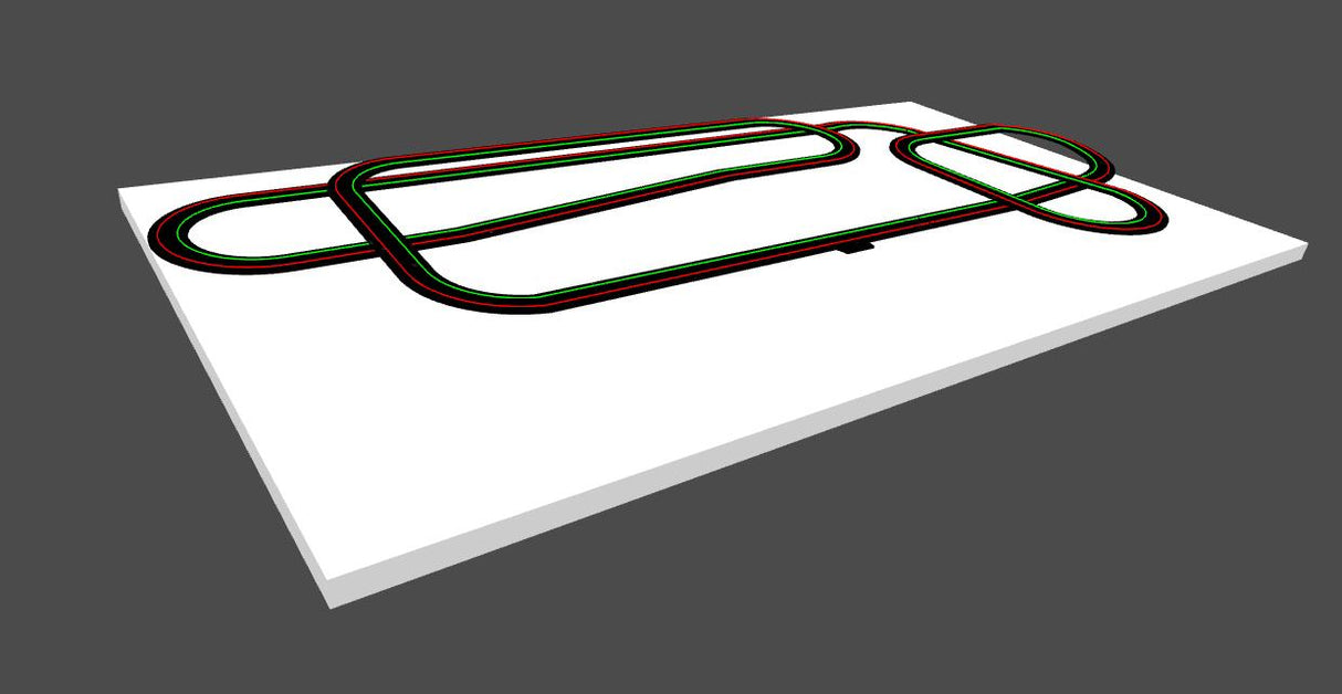 HO scale dirt track layout for model trains, assorted sizes for Auto World Track SRS001D