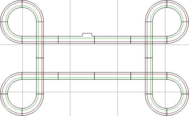 Track Only Layouts Black Track HO Scale | Assorted Sizes | Auto World Track