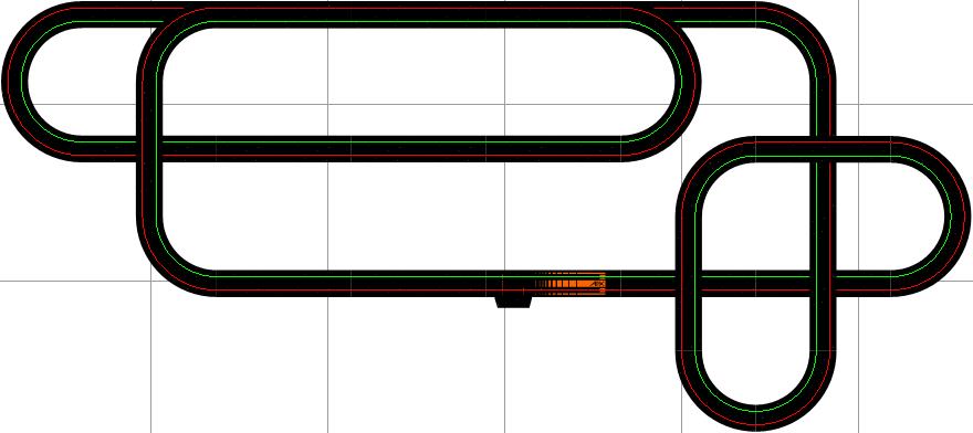 Track Only Layouts Black Track HO Scale | Assorted Sizes | Auto World Track
