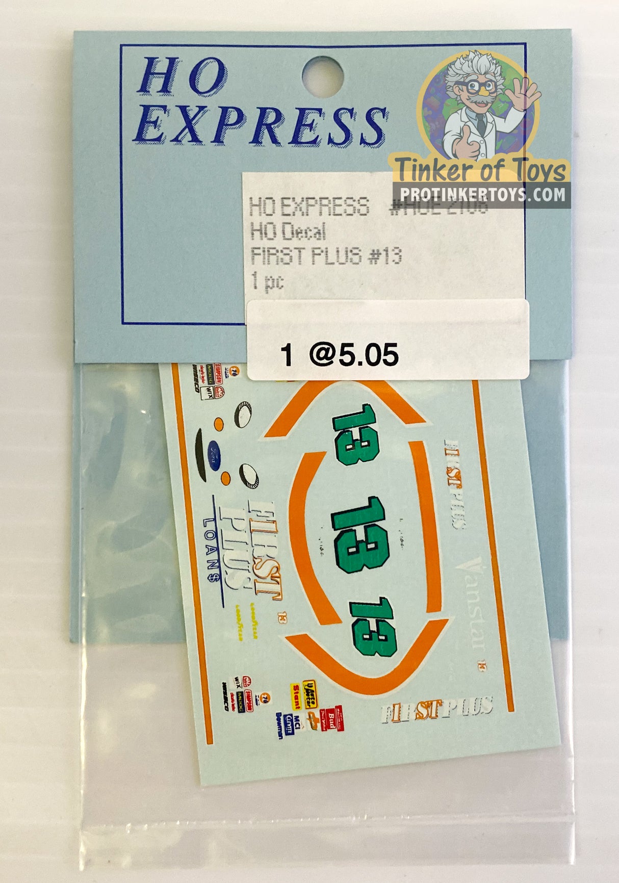 Slot Car Decal Sticker Pack | 2100-2109 | HO Express-American Line-K-Decal First Plus #13-ProTinkerToys