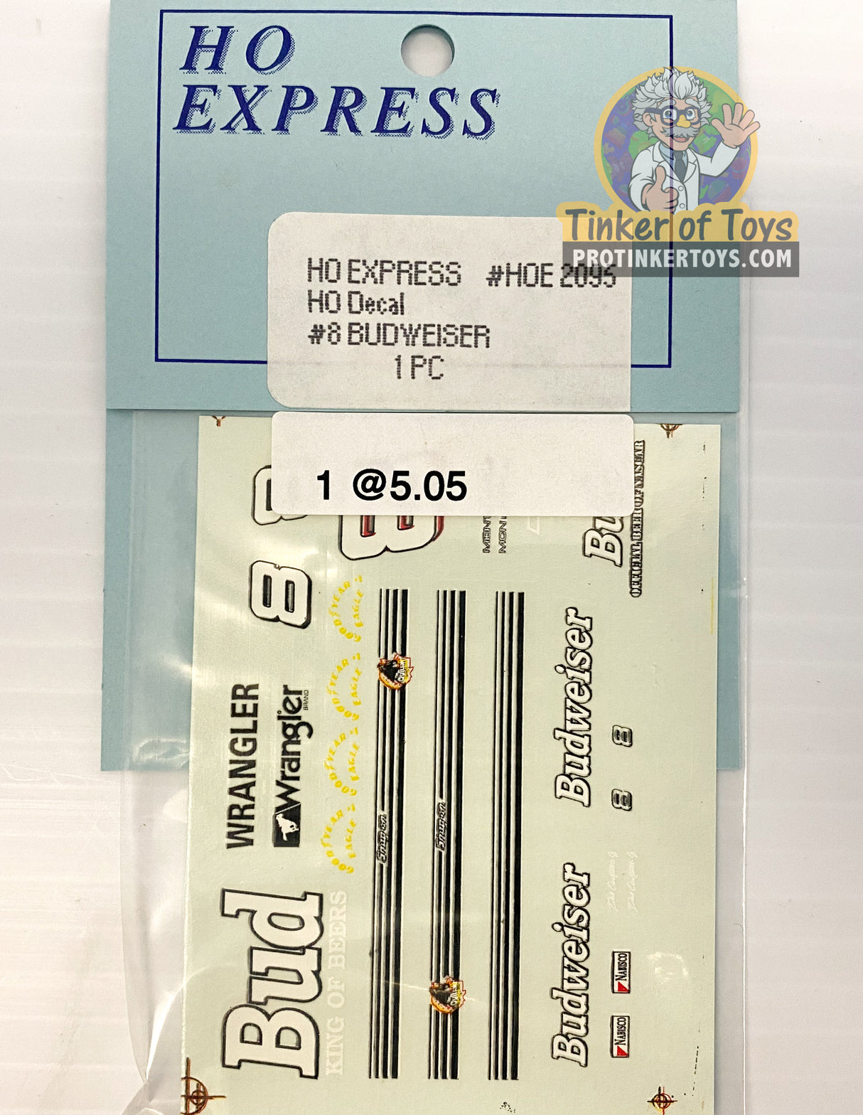 Slot Car Decal Sticker Pack | 2090-2099 | HO Express-American Line-K-Decal # Budweiser-ProTinkerToys