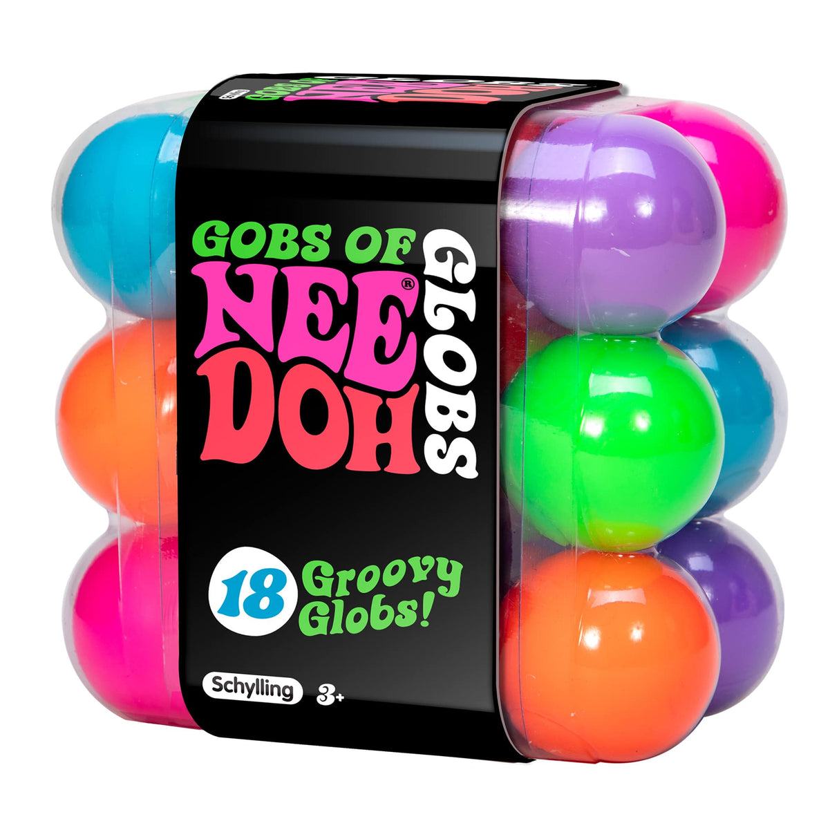 Pack of 18 colorful, squishy play balls for hands and fun for Schylling GGTND
