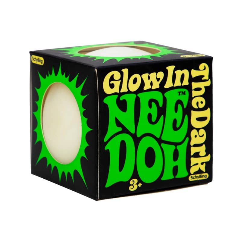 Boxed glow-in-the-dark playdough for ages 3 and up for Schylling GND