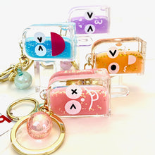 Colorful, translucent key charms featuring popsicle face designs for BC Mini 12063
