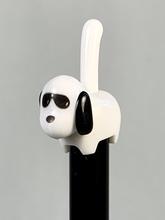 White dog-shaped pen with black ears and sunglasses for BC Mini 22221
