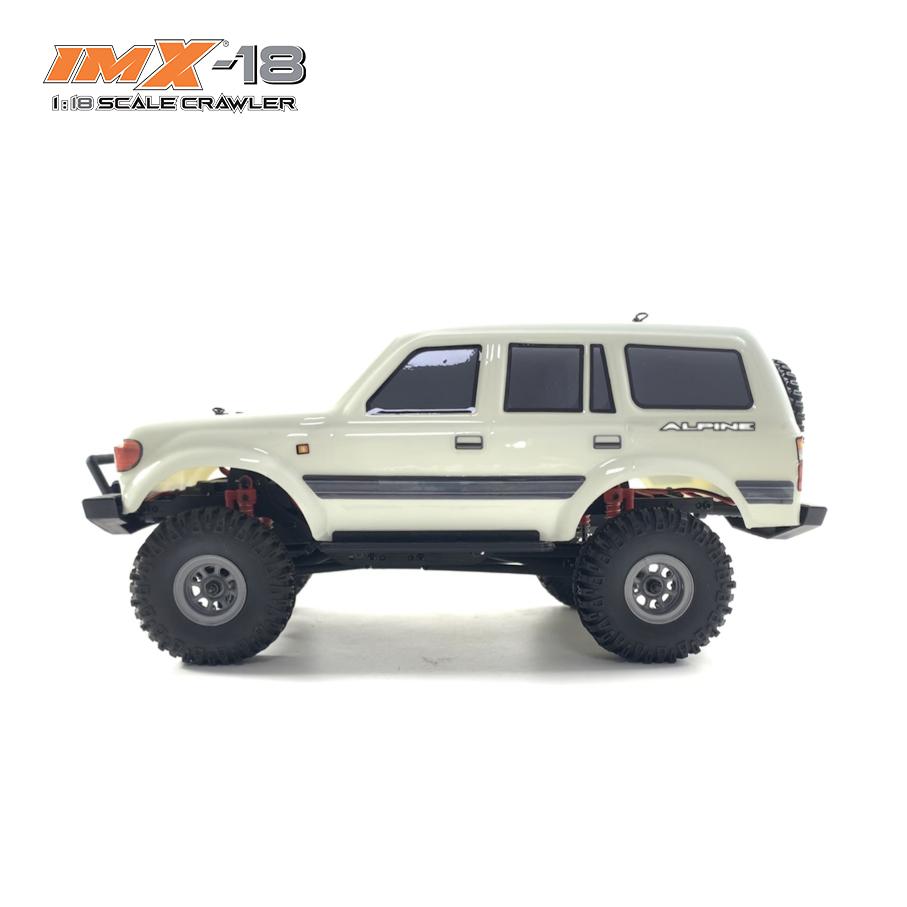 White 1:8 scale crawler vehicle with large off-road tires for IMX IMX25020