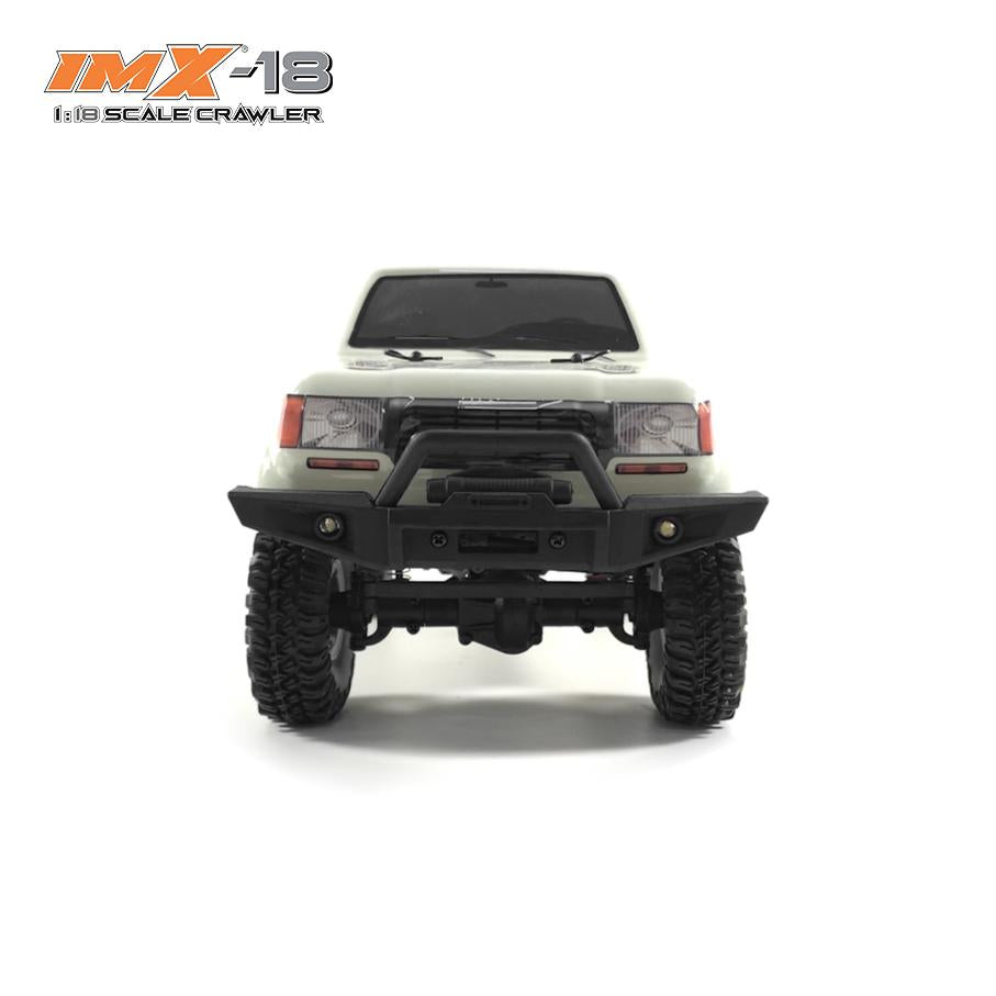 1:18 scale crawler vehicle with off-road tires and front bumper for IMX IMX25020