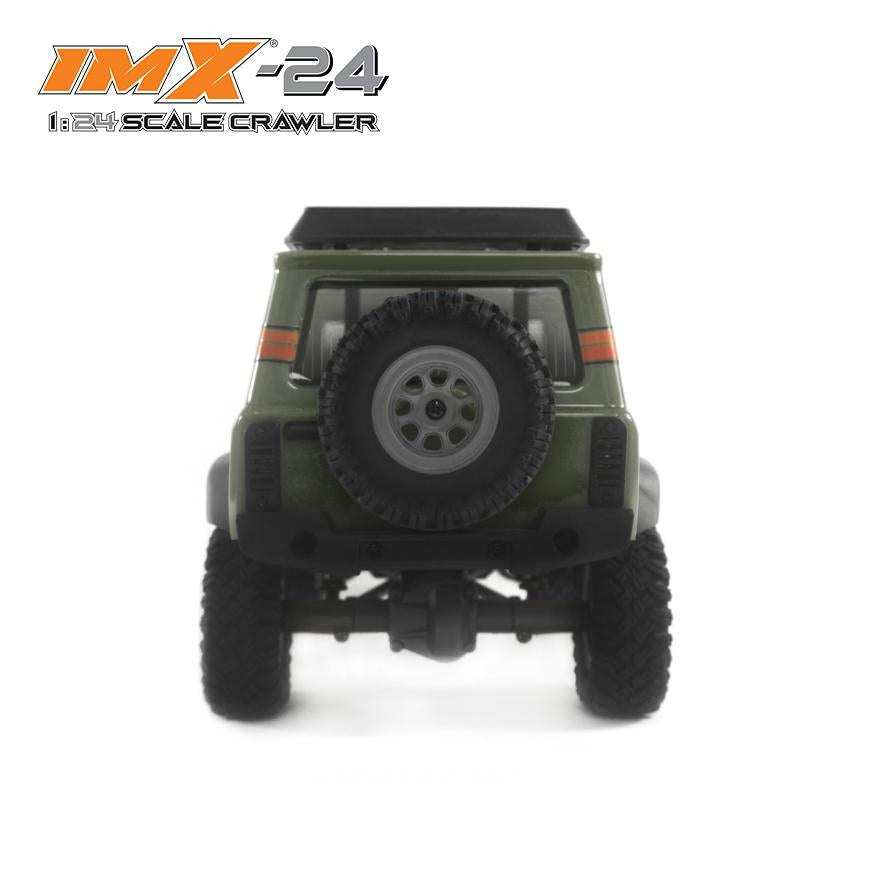 Green 1:24 scale crawler vehicle with large off-road tires for IMX IMX25060