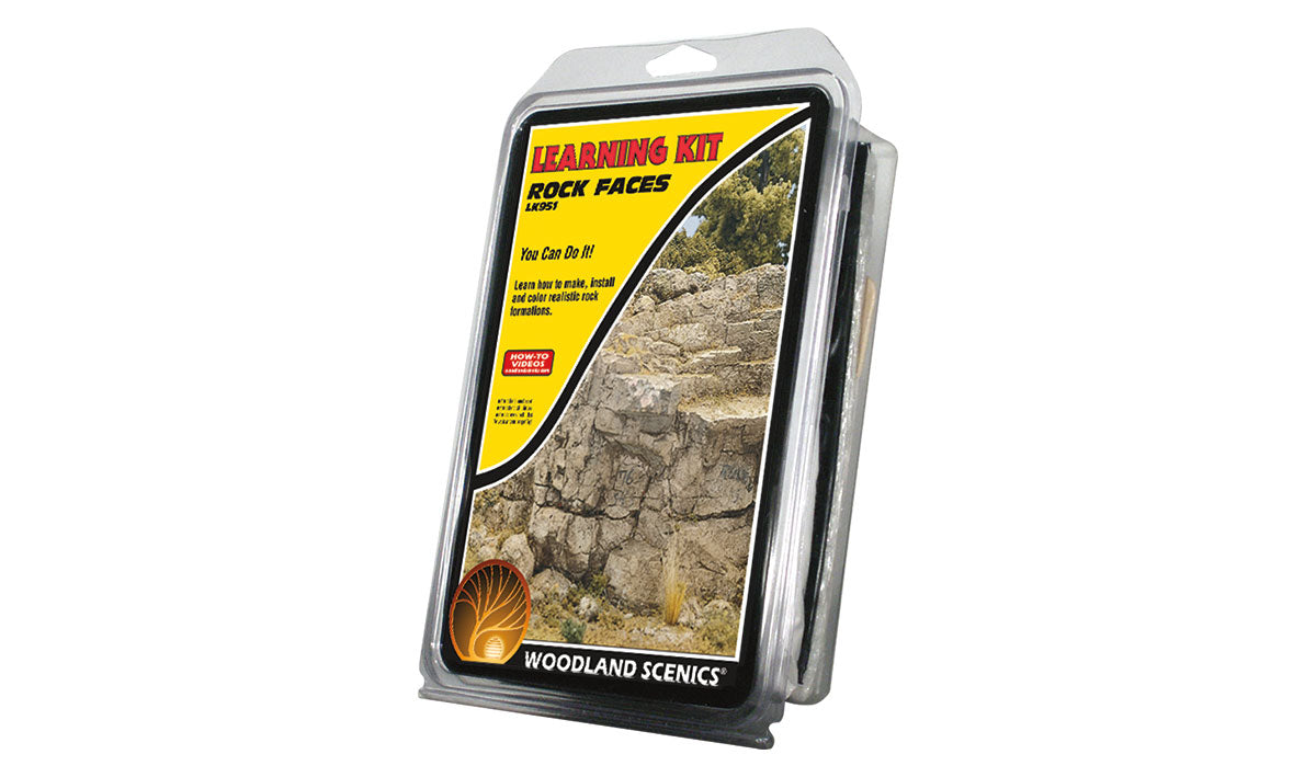 Rock faces learning kit for creating realistic rock formations for WoodLand LK951