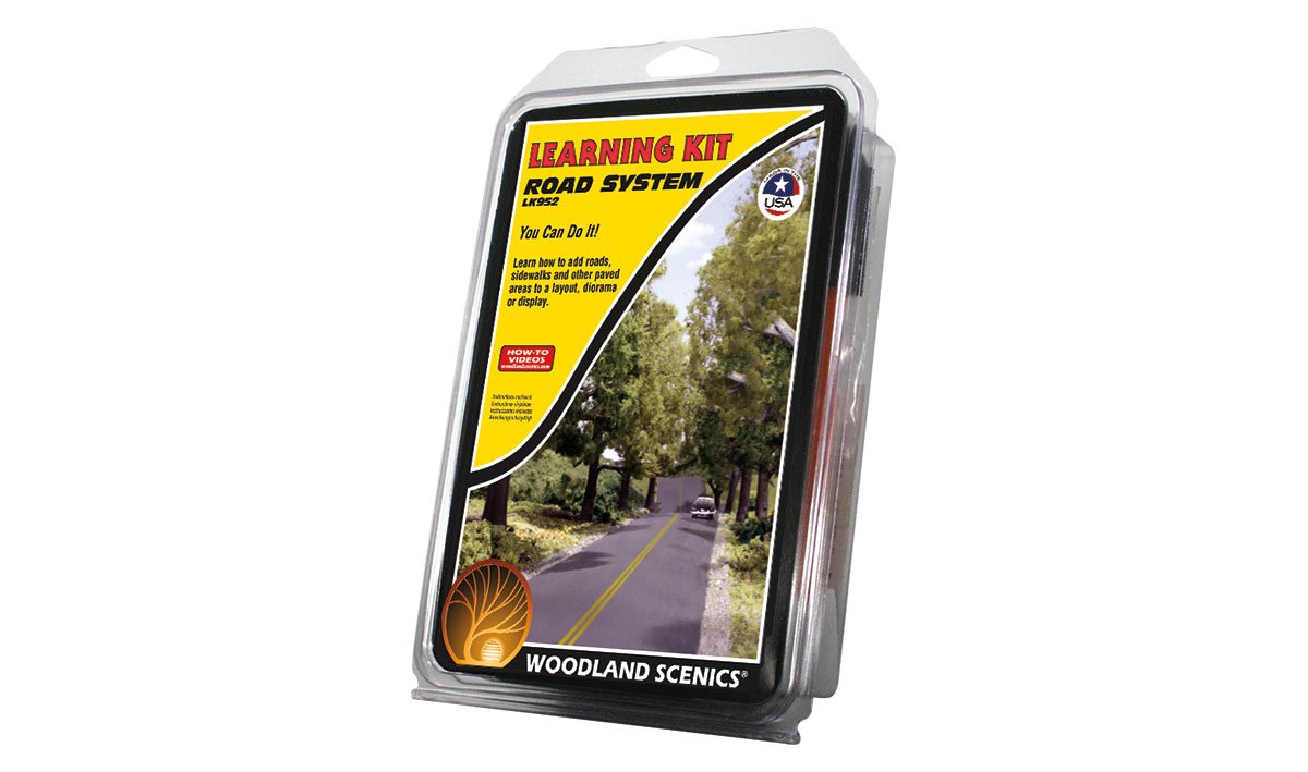 Learning kit for building road systems and dioramas for WoodLand LK952
