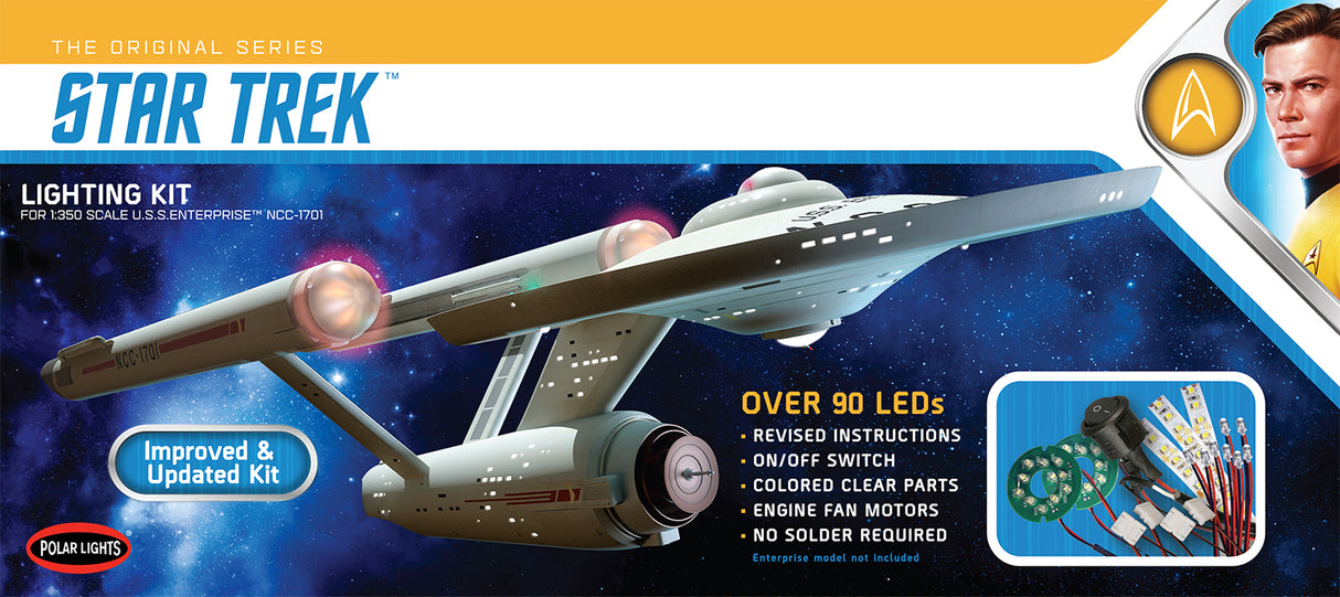 Star Trek lighting kit for 1:350 scale USS Enterprise model for Polar Lights MKA048