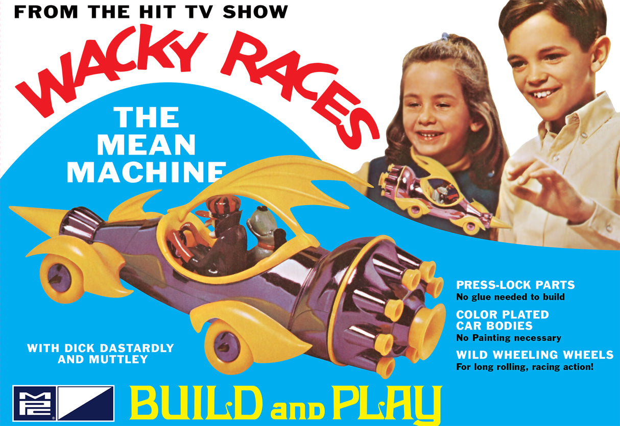 Model kit for Wacky Races' Mean Machine, featuring Dick Dastardly and Muttley for MPC MPC935