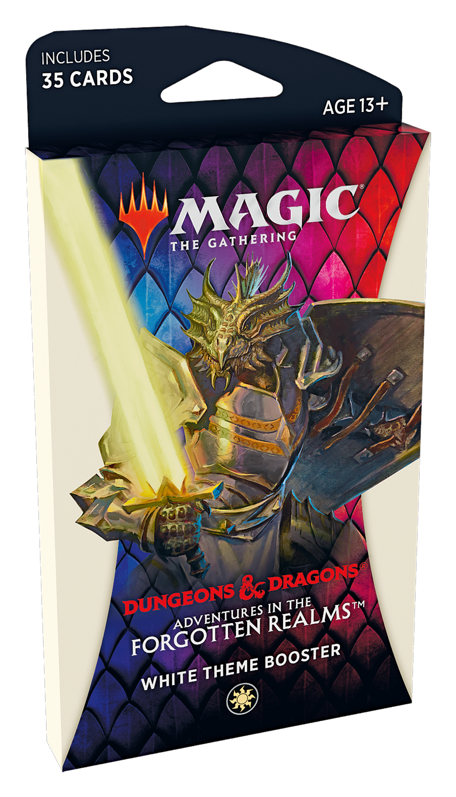 Card booster pack featuring a fantasy warrior, for Magic: The Gathering for C87500000-1, rear view