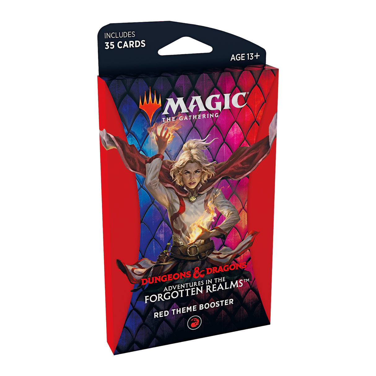 Card booster pack featuring a fantasy character, for Magic: The Gathering for C87500000-1, rear view