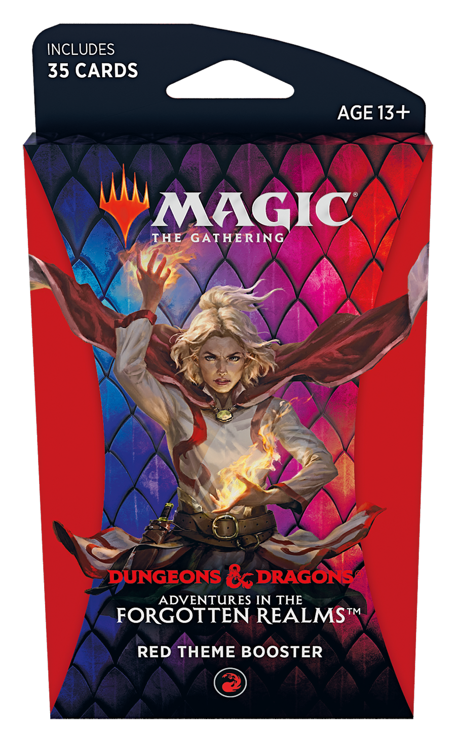 Card booster pack featuring a fantasy character, for Magic: The Gathering for C87500000-1, side view