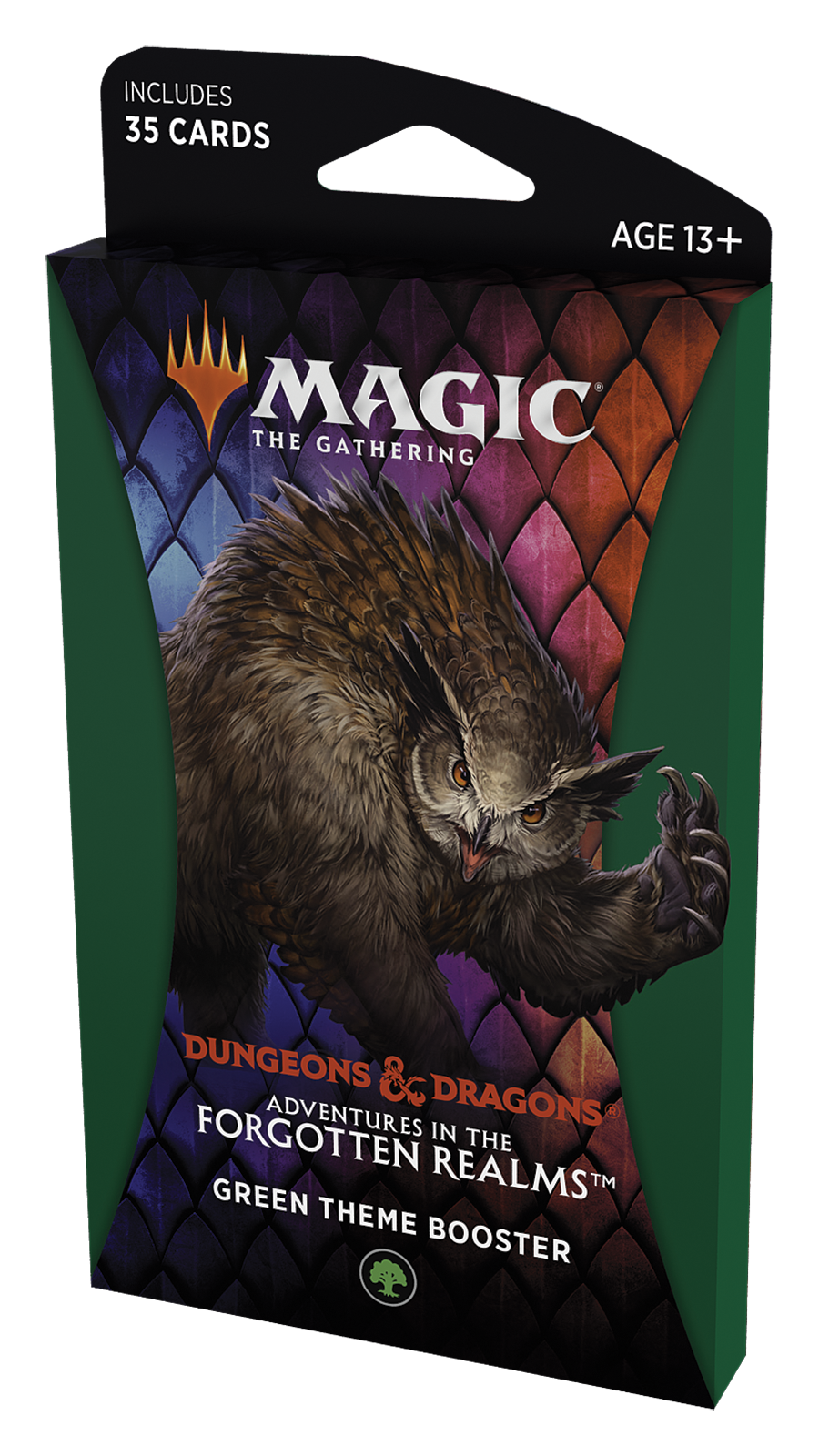 Green theme booster pack featuring a detailed illustration of a woodland creature for Magic The Gathering C87500000-1