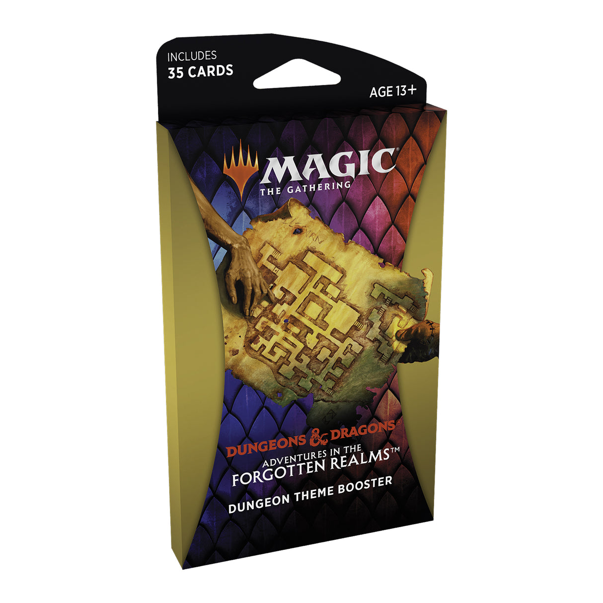 Card booster pack for Magic: The Gathering, featuring Forgotten Realms adventures for C87500000-1, rear view