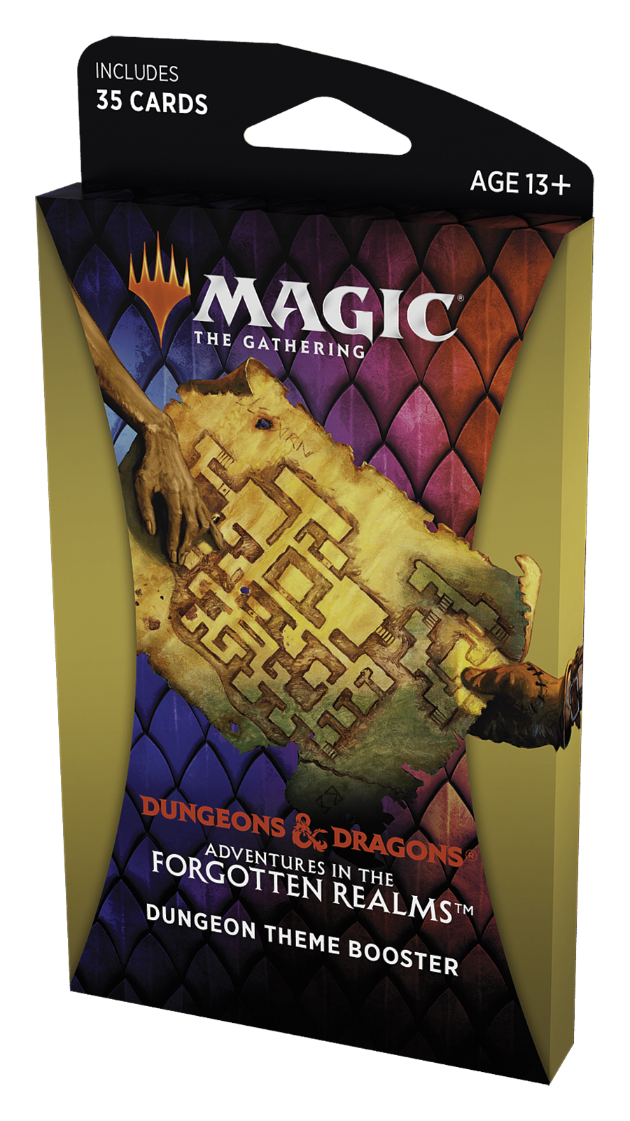 Card booster pack for Magic: The Gathering, featuring Forgotten Realms adventures for C87500000-1, front view