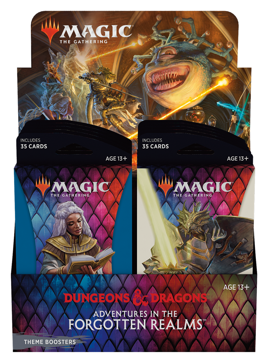 Card booster pack for Magic: The Gathering, featuring Forgotten Realms art for C87500000-1
