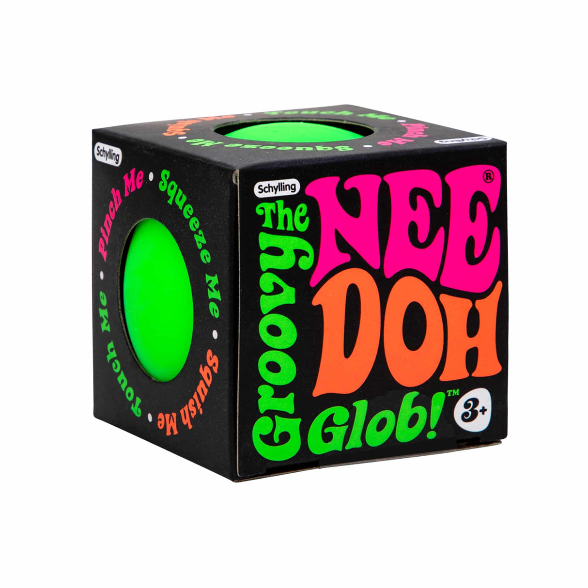 Black box for NeeDoh Glob, a squishy toy for hands for Schylling, package view, product view 6