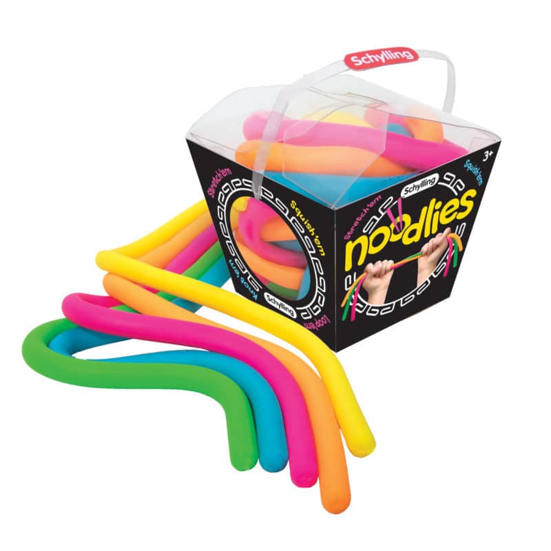 Colorful, flexible squishy noodles for play for Schylling NL