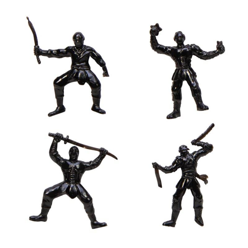 Ninja Wally Crawly figures in various action poses for Schylling NWC