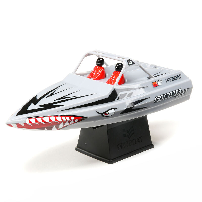 Sprintjet 9" Self-Righting Deep-V Jet Boat Brushed RTR, Silver | PRB08045T1 | Pro Boat